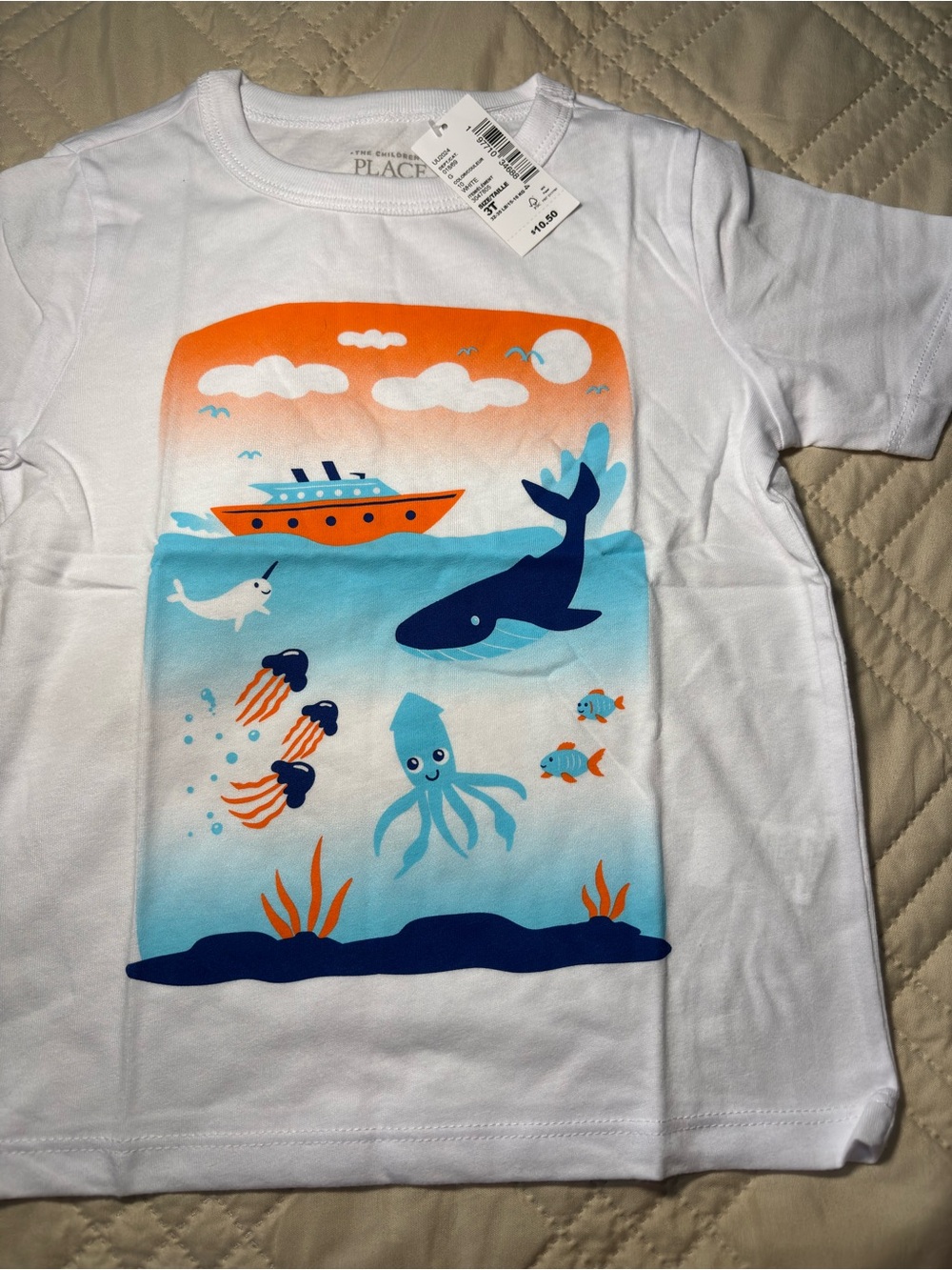 Children's Place 3T Ocean Adventure Graphic Tee